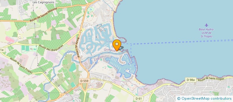 localisation de l'entreprise SCI DES SABLES à GRIMAUD