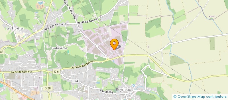 localisation de l'entreprise SCI DES SABLES à REYRIEUX