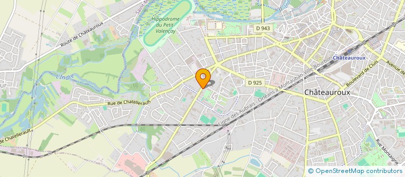 localisation de l'entreprise SCI DES SABLES  CHATEAUROUX