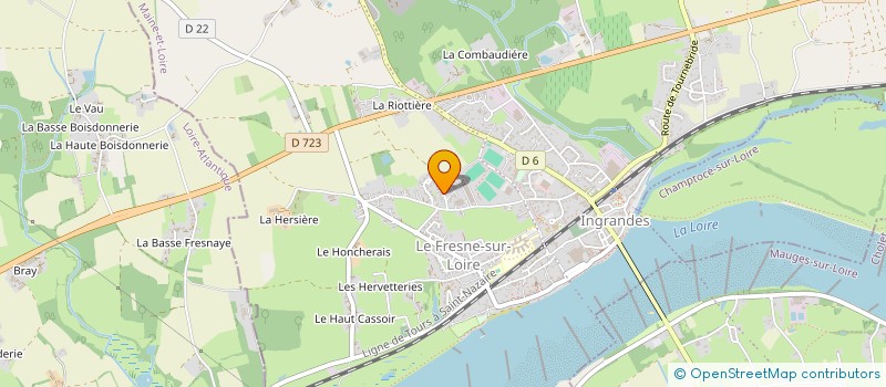 localisation de l'entreprise SCI DES SABLES  CHAMPTOCE-SUR-LOIRE