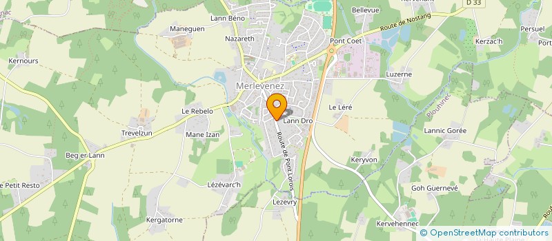 localisation de l'entreprise SCI DES SABLES  MERLEVENEZ