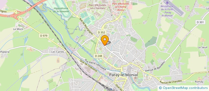 localisation de l'entreprise SCI DES SABLES CLAIRS à PARAY-LE-MONIAL