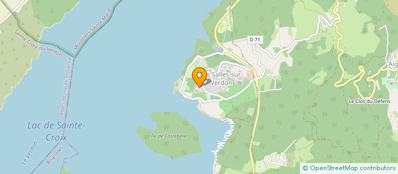 localisation de l'entreprise SCI DES SABLES SUR VERDON à LES SALLES-SUR-VERDON