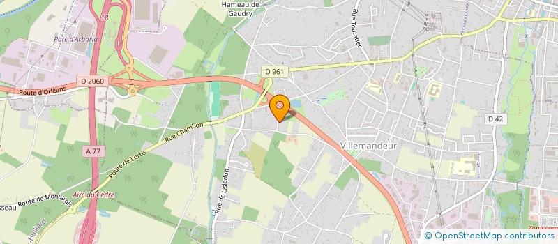 localisation de l'entreprise SCI DES SABLIERES  VILLEMANDEUR