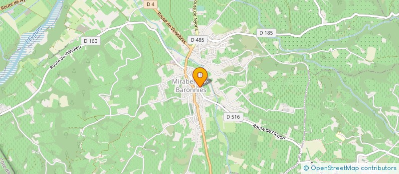 localisation de l'entreprise SCI DES SABLIERES  MIRABEL-AUX-BARONNIES