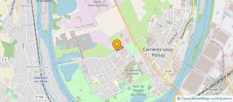 localisation de l'entreprise SCI DES SABLIERES BERAULT  CARRIERES-SOUS-POISSY