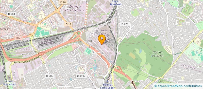 localisation de l'entreprise SCI DES SABLONS à BOISSY-SAINT-LEGER