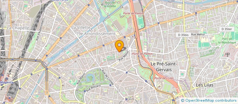 localisation de l'entreprise SCI DES SABLONS  PARIS