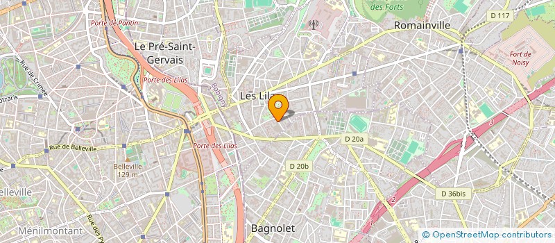 localisation de l'entreprise SCI DES SABLONS à LES LILAS