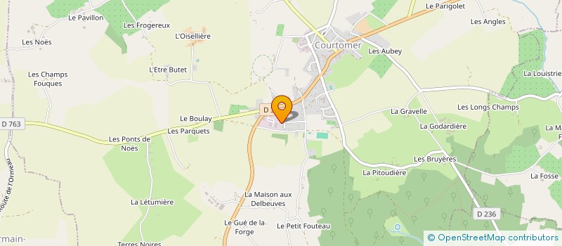 localisation de l'entreprise SCI DES SAINFOINS 3 à COURTOMER