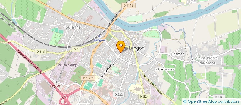 localisation de l'entreprise SCI DES SALIERES à LANGON