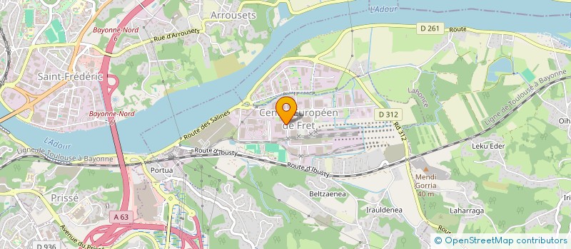 localisation de l'entreprise SCI DES SALINES  MOUGUERRE