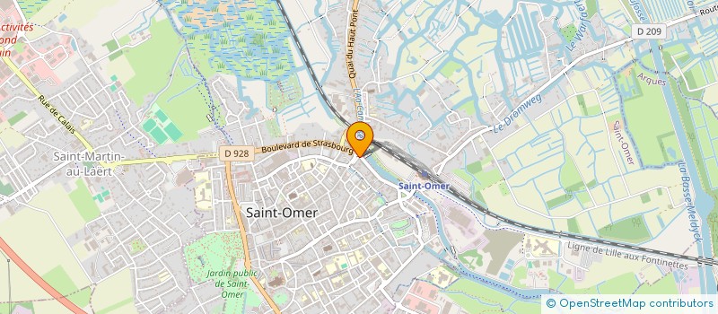 localisation de l'entreprise SCI DES SALINES  SAINT-OMER