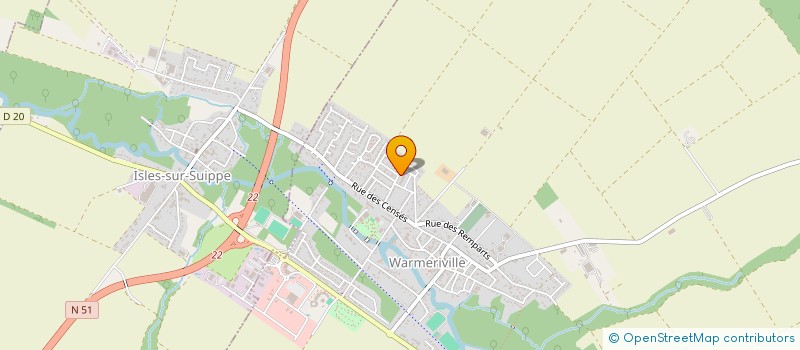 localisation de l'entreprise SCI DES SALONS DU CHAMP DE MARS à WARMERIVILLE