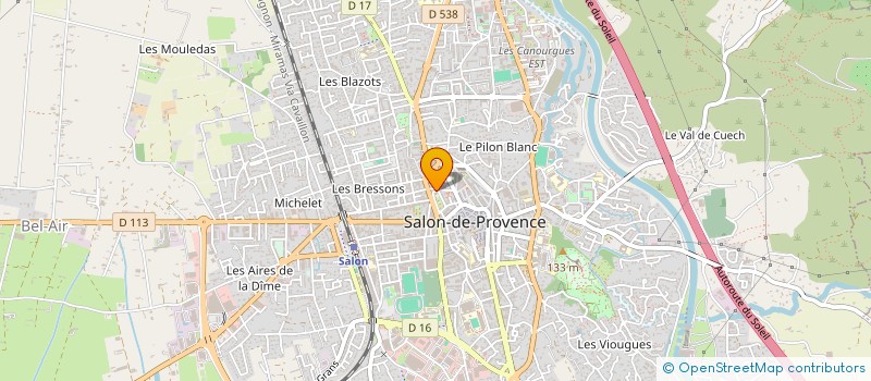 localisation de l'entreprise SCI DES SALYENS  SALON-DE-PROVENCE