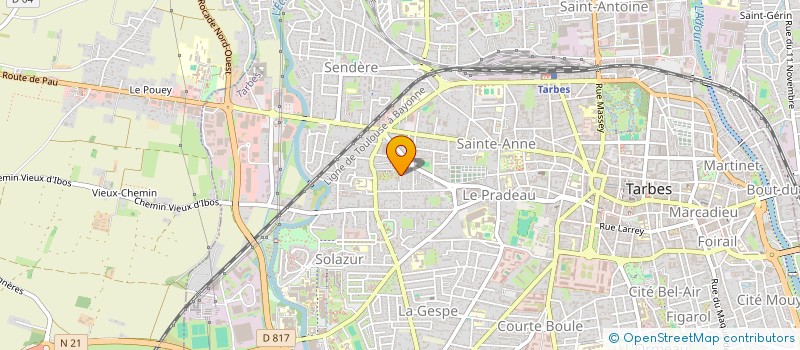 localisation de l'entreprise SCI DES SAMEDIS  TARBES