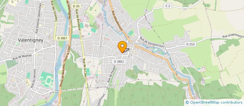 localisation de l'entreprise SCI DES SANS SOUCI  SELONCOURT