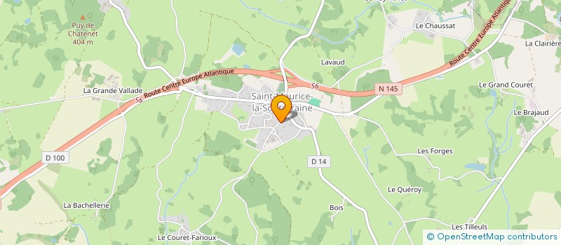 localisation de l'entreprise SCI DES SANSONNETS  SAINT-MAURICE-LA-SOUTERRAINE