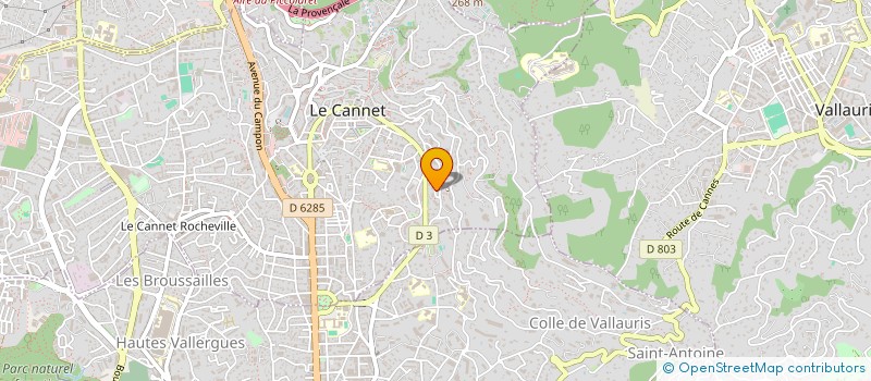 localisation de l'entreprise SCI DES SANTOLINES à LE CANNET