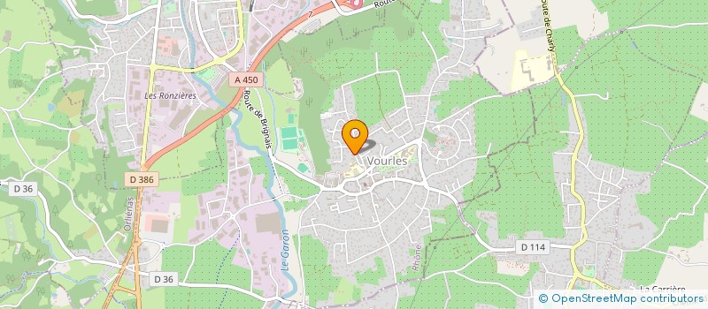 localisation de l'entreprise SCI DES SANTONS  VOURLES