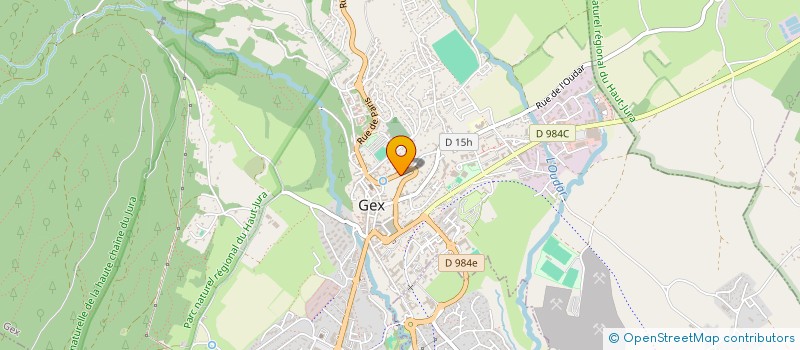 localisation de l'entreprise SCI DES SAPINIERES DU PAILLY  GEX