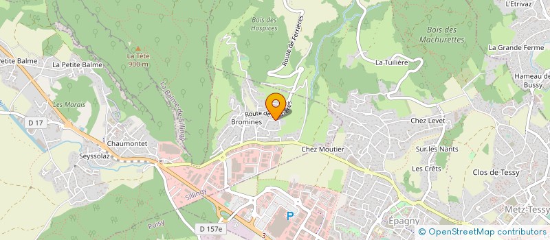 localisation de l'entreprise SCI DES SAPINS  SILLINGY