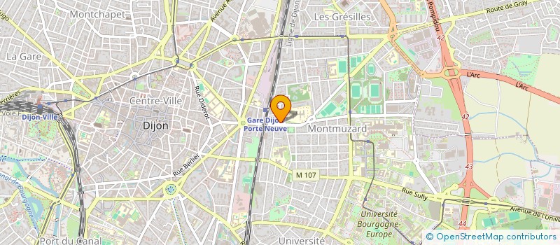 localisation de l'entreprise SCI DES SAPINS à DIJON