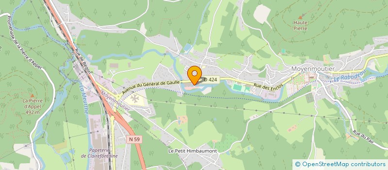 localisation de l'entreprise SCI DES SAPINS  MOYENMOUTIER