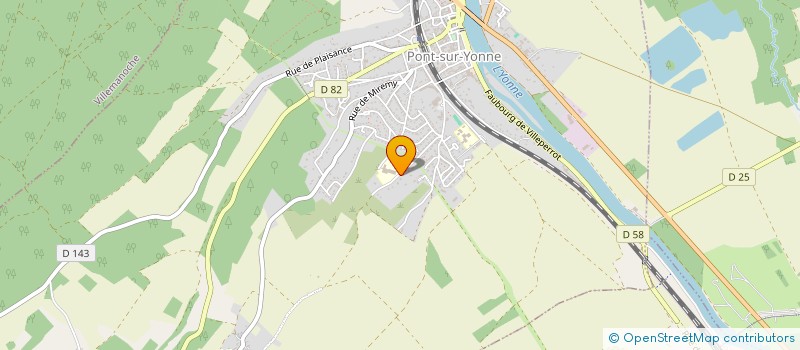 localisation de l'entreprise SCI DES SAPINS CREUX  PONT-SUR-YONNE