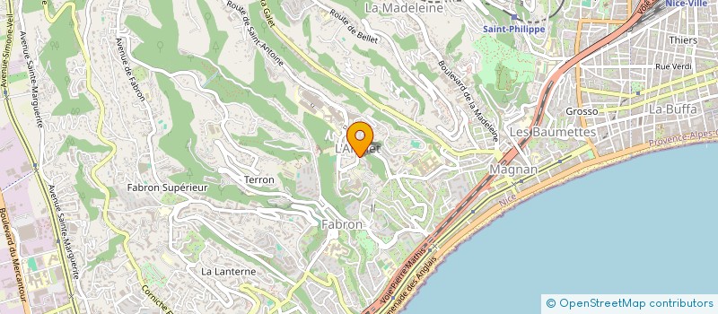localisation de l'entreprise SCI DES SARDIERES à NICE