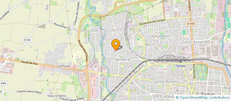 localisation de l'entreprise SCI DES SARRADETS  TARBES