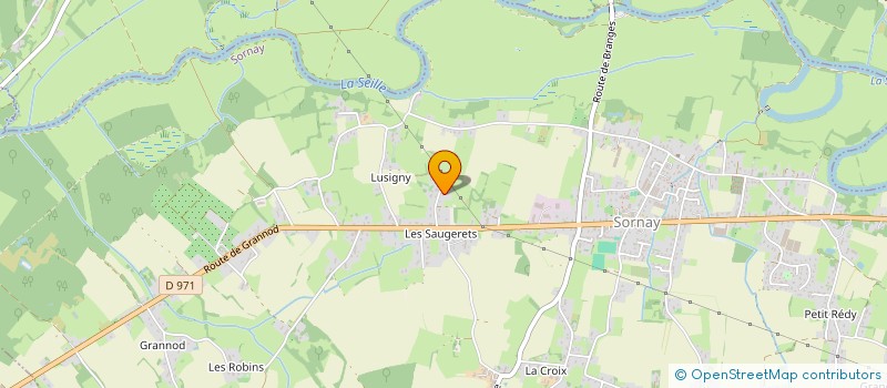localisation de l'entreprise SCI DES SAUGERETS  SORNAY