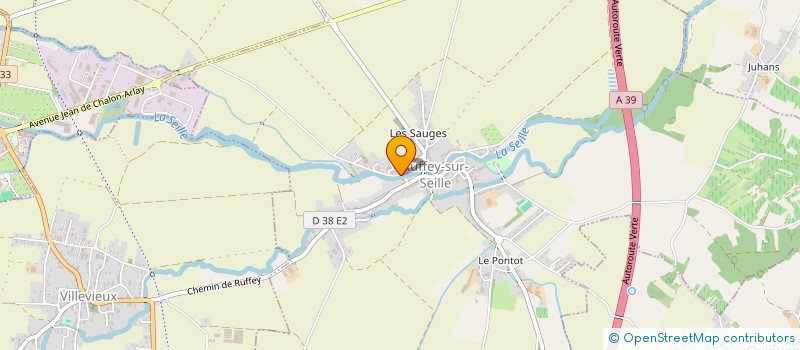 localisation de l'entreprise SCI DES SAUGES  RUFFEY-SUR-SEILLE