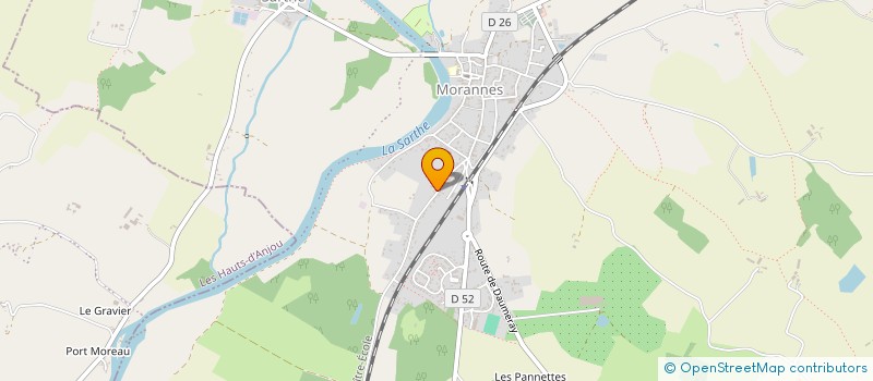 localisation de l'entreprise SCI DES SAULAIS  MORANNES SUR SARTHE-DAUMERAY