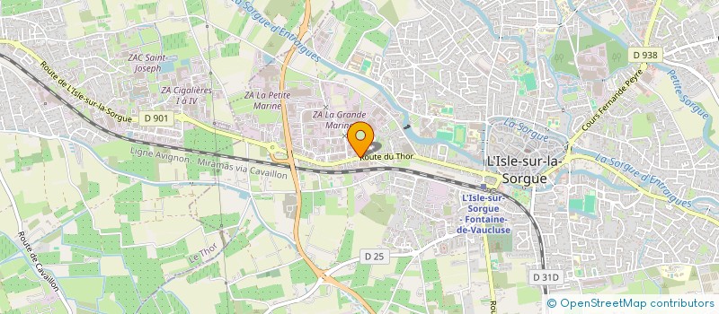 localisation de l'entreprise SCI DES SAULES  L'ISLE-SUR-LA-SORGUE