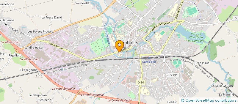 localisation de l'entreprise SCI DES SAULES  LAMBALLE-ARMOR