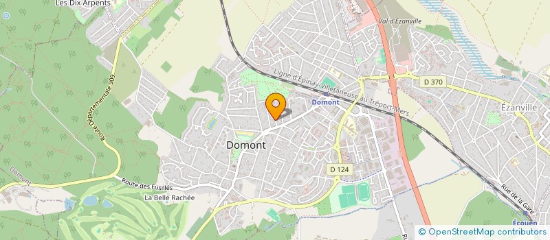 localisation de l'entreprise SCI DES SAULES  DOMONT