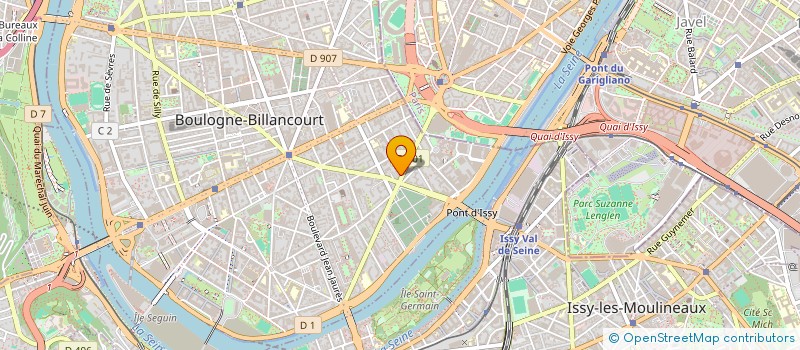 localisation de l'entreprise SCI DES SAULES à BOULOGNE-BILLANCOURT