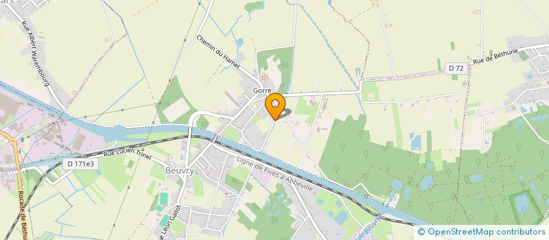 localisation de l'entreprise SCI DES SAULES  BEUVRY