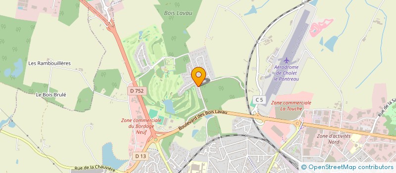 localisation de l'entreprise SCI DES SAULES à CHOLET