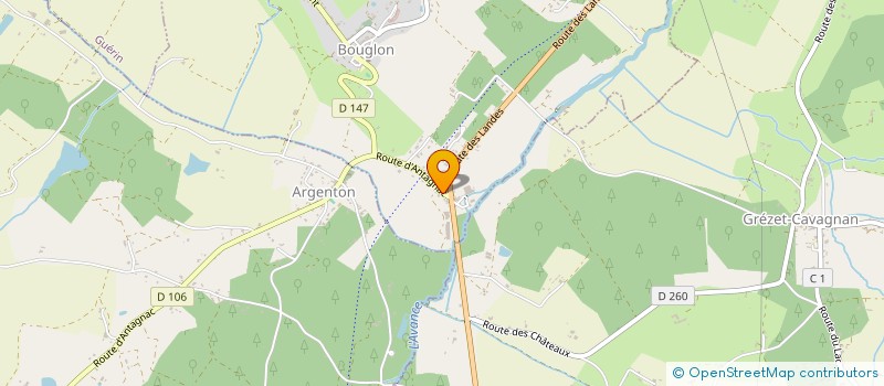 localisation de l'entreprise SCI DES SAULES  BOUGLON