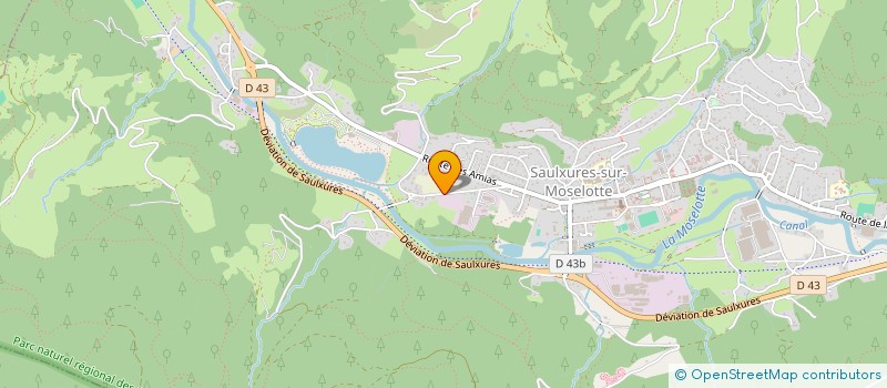 localisation de l'entreprise SCI DES SAULES  SAULXURES-SUR-MOSELOTTE