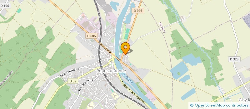 localisation de l'entreprise SCI DES SAULES  PONT-SUR-YONNE