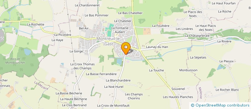 localisation de l'entreprise SCI DES SAULES  LA MEZIERE