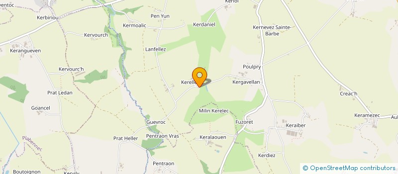 localisation de l'entreprise SCI DES SAULES  PLOUDANIEL