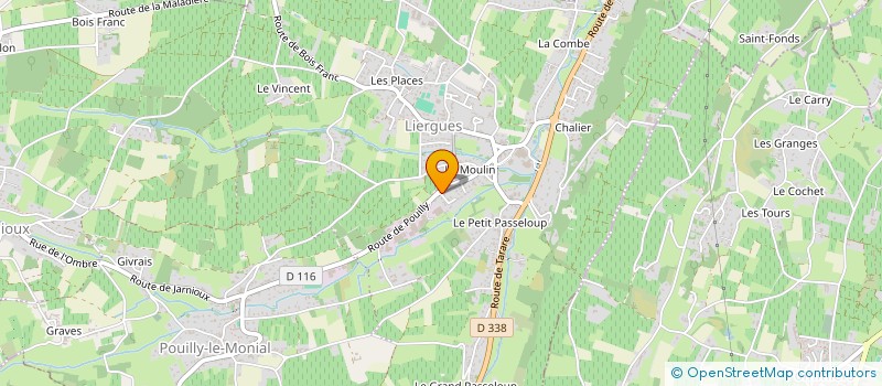 localisation de l'entreprise SCI DES SAULES  PORTE DES PIERRES DOREES