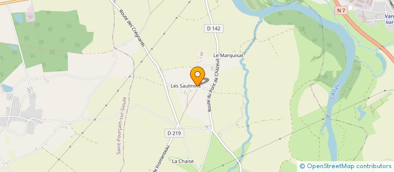 localisation de l'entreprise SCI DES SAULMINS  PARAY-SOUS-BRIAILLES