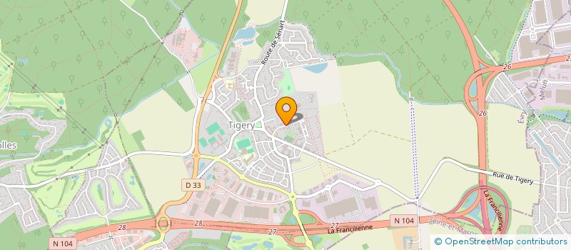 localisation de l'entreprise SCI DES SAULNIERS à SAINTRY-SUR-SEINE