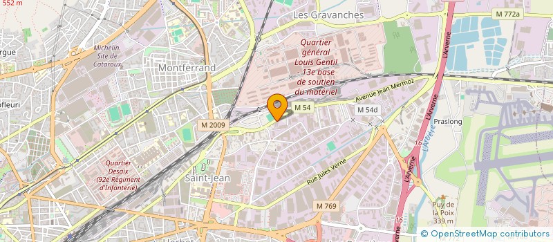 localisation de l'entreprise SCI DES SAUZES  CLERMONT-FERRAND