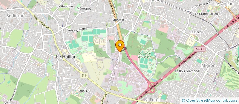 localisation de l'entreprise SCI DES SAVEURS  EYSINES